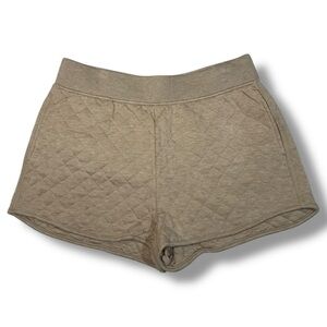 Vineyard Vines Women’s Dreamcloth Quilted Shorts Officer Khaki Heather Size L